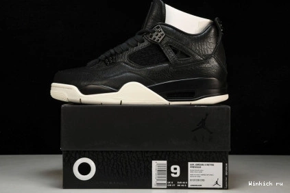 4 Retro Black Hair Pony Jordan 0727